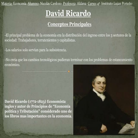 David ricardo | PPTX