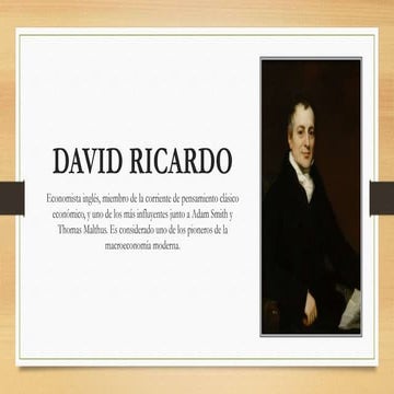 David ricardo | PPTX