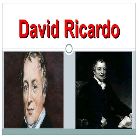 David Ricardo | PPT