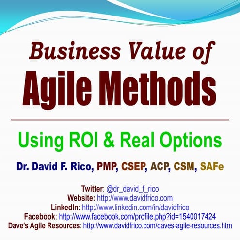 David Rico Business Value Agile Methods19 Feb 14