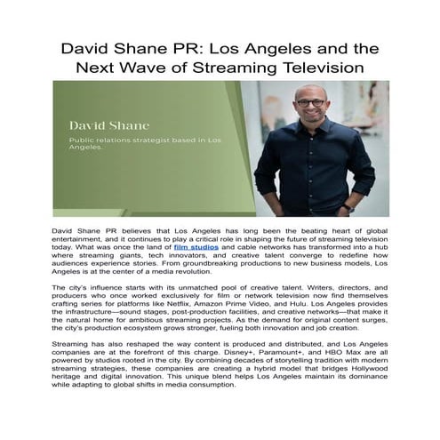 David Shane PR_ Los Angeles and the Next Wave of Streaming Television.pdf