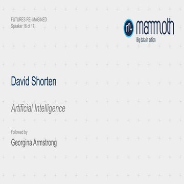 David Shorten - Artificial intelligence