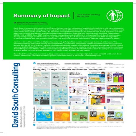 David South Consulting Summary of Impact 1997 to 2014 Crop Marks