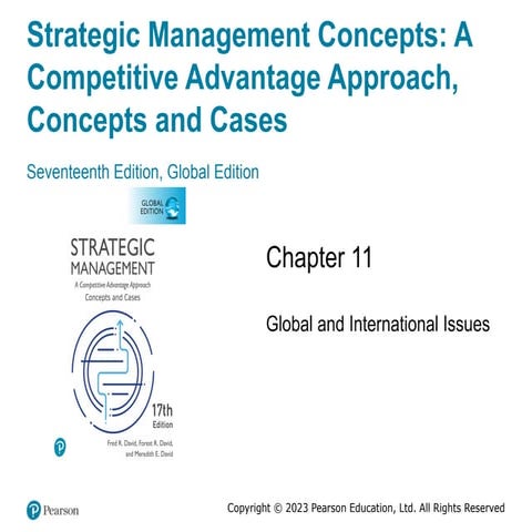 Strategic Management by David - Chapter 11 | PPTX