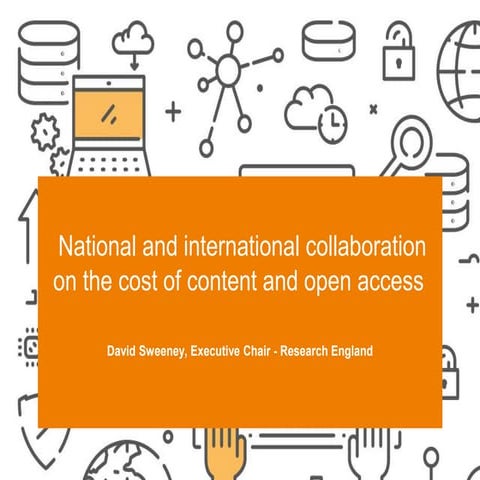 SCONUL Summer Conference 2019 - David Sweeney