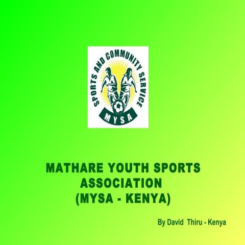 Next Step 2014 presentation by David Thiru from Mathare Youth Sports Association (MYSA)