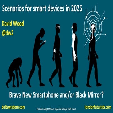 Scenarios for Smart Devices in 2025: Brave New Smartphone and/or Black Mirror?