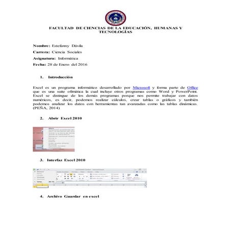 Davila estefanny exel