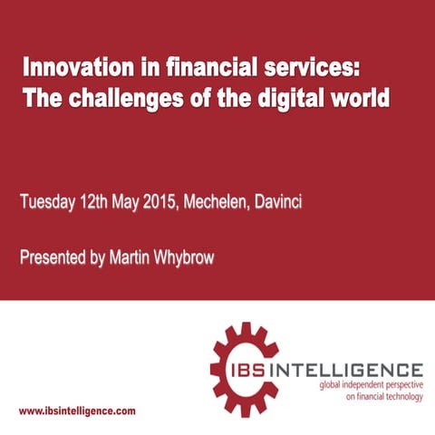 Innovation in financial services