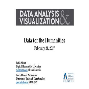 Data for the Humanities