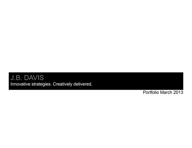 Davis Strategy March 2013