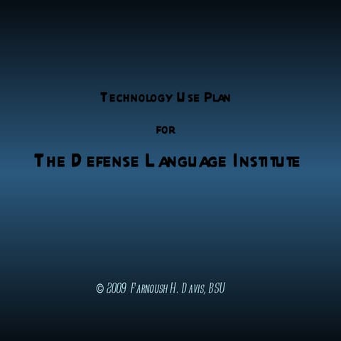 Davis technology use plan