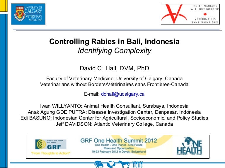 Identifying Complexity In The Control Of Rabies In Bali Indonesia