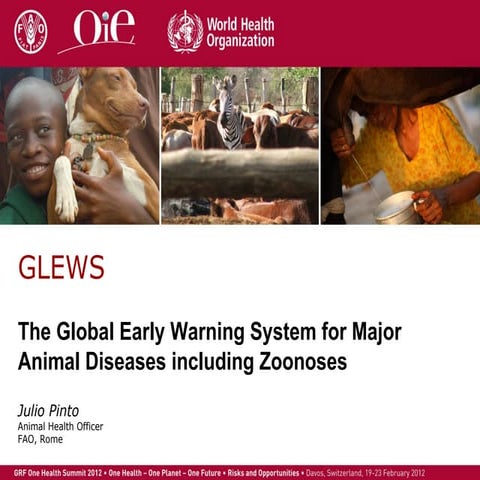 The Joint FAO/OIE/WHO Global Early Warning System for Animal Diseases: One He...
