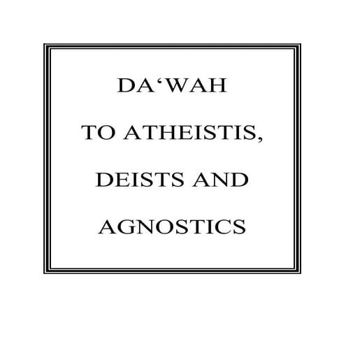 Dawah to Atheist