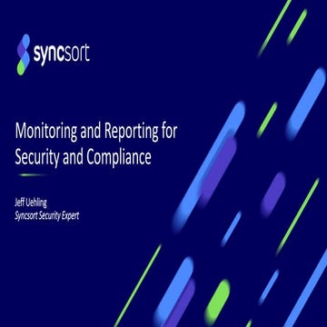 Monitoring and Reporting on IBM i Compliance and Security