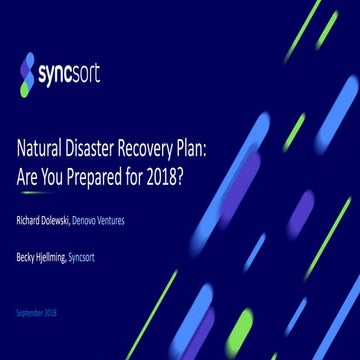 Natural Disaster Recovery Plan: Are You Prepared for 2018?