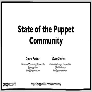 State of the Puppet Community: PuppetConf 2014