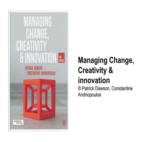 DAWSON Managing Change Creativity and Innovation Chapter 1 Summary