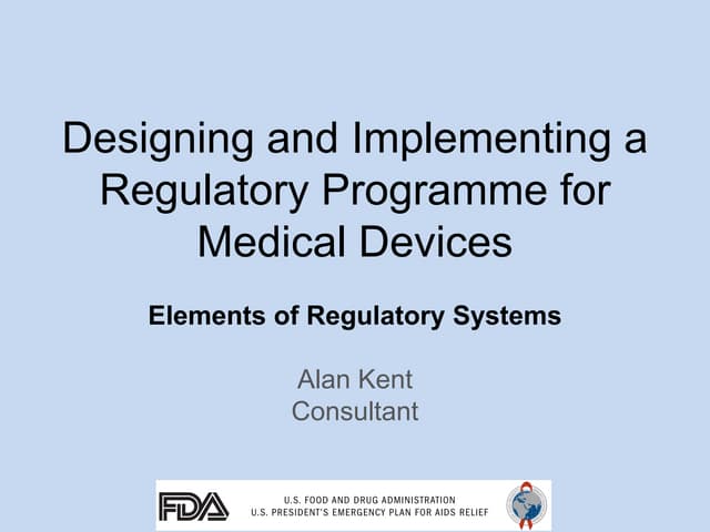 International Medical Device Regulators Forum | PPTX