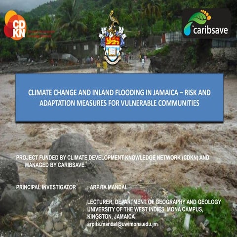 Climate Change and Inland Flood Risk in Jamaica | PDF