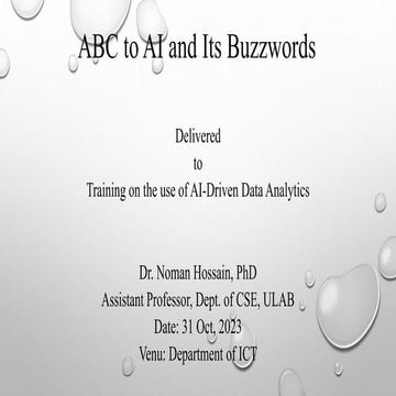 Artificial Intelligence Buzzwords and related topics.pptx