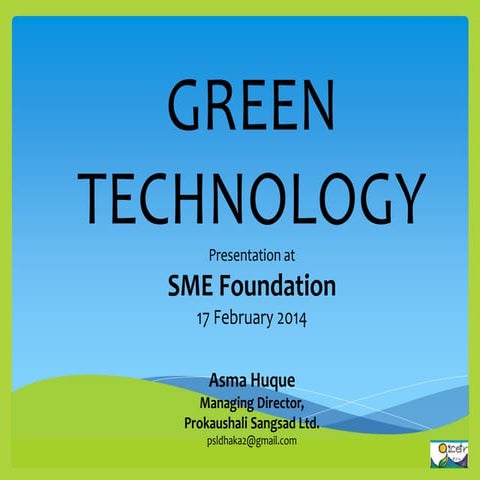 Green technology 