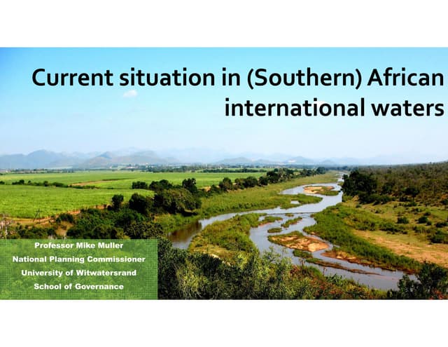 Current situation in Southern African International Waters