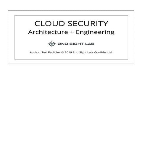 Day 1 - Cloud Security Strategy and Planning ~ 2nd Sight Lab ~ Cloud Security Class ~ 2020