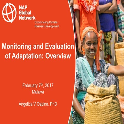 Monitoring and Evaluation of Adaptation: Overview | Angelica V. Ospina