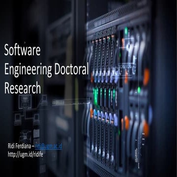 Software Engineering Research Model | PPT