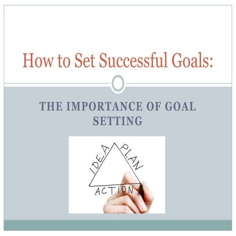 The Importance of Goal Setting