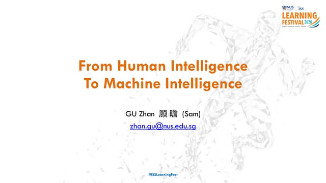 From Human Intelligence to Machine Intelligence