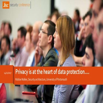 Privacy is at the heart of data protection