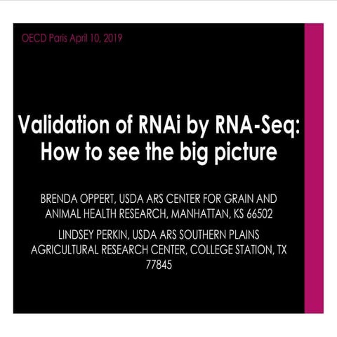 Validation of RNA interference by RNA-Seq: How to see the big picture - Brend...