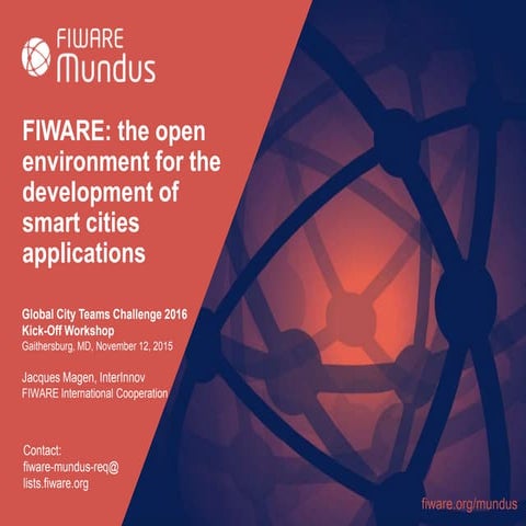 Day1 Jacques Magen FIWARE 