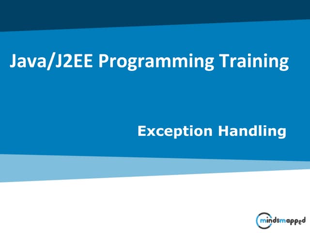 Exception Handling  