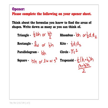 Day 16 Notes (3/13 & 3/16)