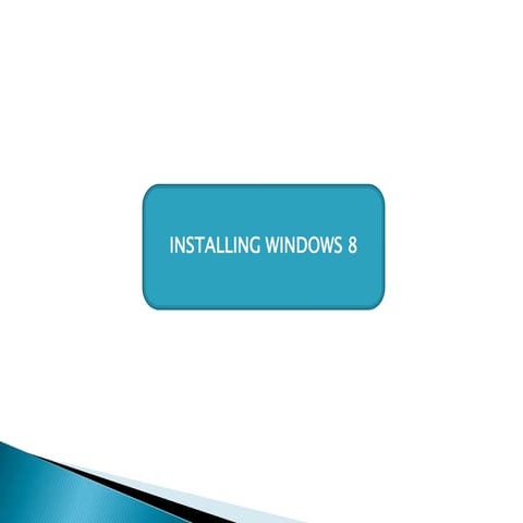 windows 8 installation