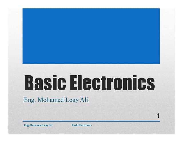 AVR_Course_Day1 basic electronics