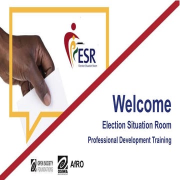 DAY 1 ESR Professional Development Training : Basic concepts and ...
