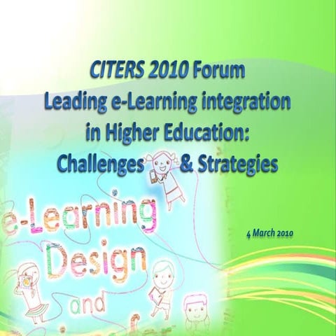 Leading e-Learning Integration in Higher Education: Challenges and Strategies