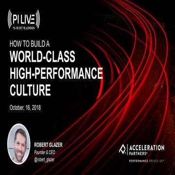 How to Build a World-Class High-Performance Culture