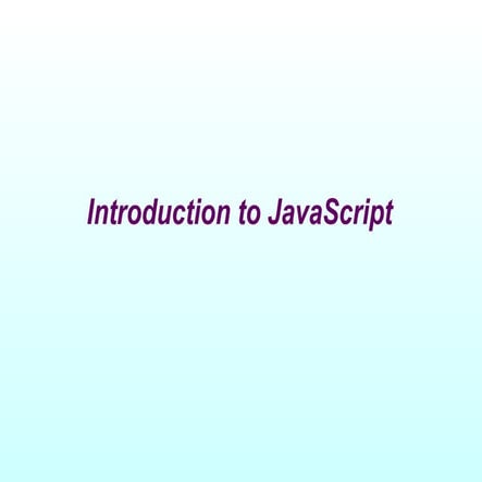 JAVA SCRIPT | PPT