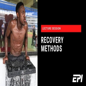 Recovery Methods in Sport
