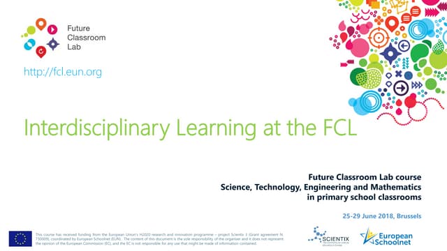 Interdisciplinary learning at the Future Classroom Lab - Anastasiya Boiko, European Schoolnet