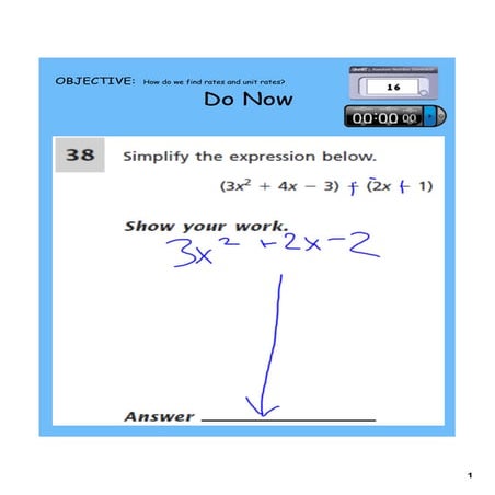 Unit Rates and Proportional Relationships Lesson for High School.pptx