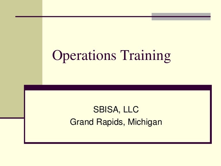 Day 1 Training Wcs