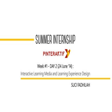 Interactive Learning Media and Learning Experience Design