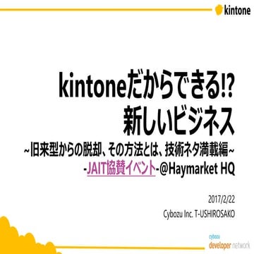 kintone new business for JAIT